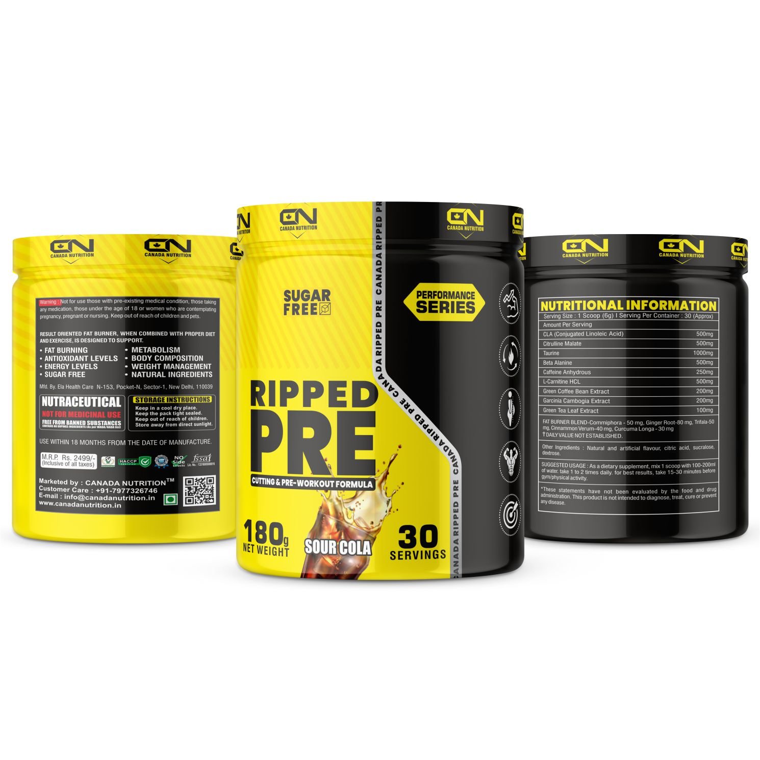 Canada Nutrition Ripped Pre Preworkout Healthmaker